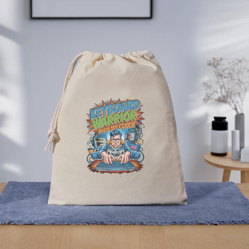 Remote Developer Keyboard Warrior Remote Coder Geschenkbeutel aus Baumwolle (40 x 50 cm)