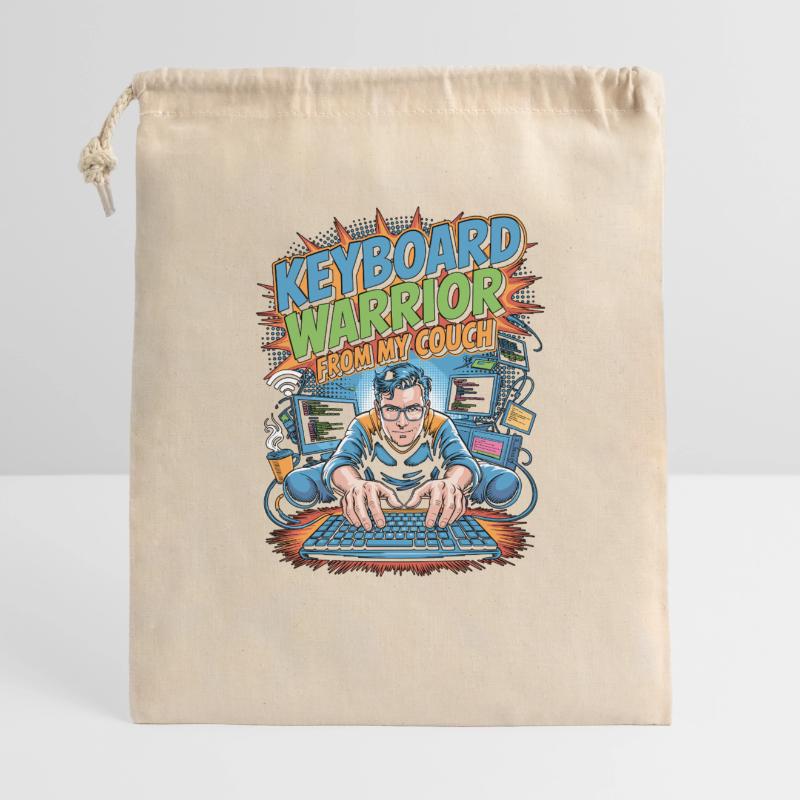 Remote Developer Keyboard Warrior Remote Coder Geschenkbeutel aus Baumwolle (40 x 50 cm)