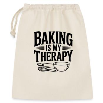 Baking Is My Therapy - Gift Bag 40 x 50 cm - nature - Front