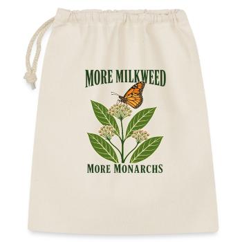 Plus d’asclépiades Plus de monarques Jardin des pollinisateurs - Sac cadeau 40 x 50 cm - nature - Devant