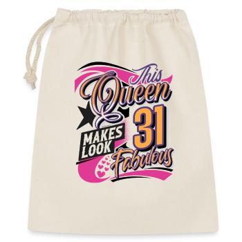 Reine du 31e anniversaire - Sac cadeau 40 x 50 cm - nature - Devant