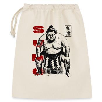Traditioneller Sumo Ringer - Geschenkbeutel aus Baumwolle (40 x 50 cm) - Natur - Vorne