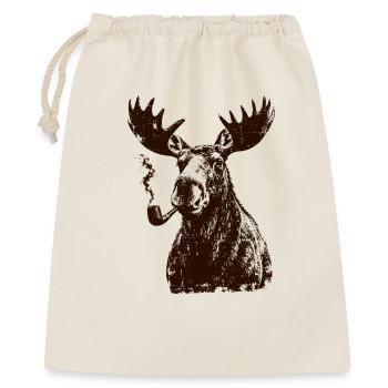 Moose with Whistle – Fun Scandinavia & Forest Mot - Gift Bag 40 x 50 cm - nature - Front