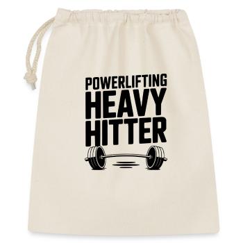 Poids lourd en powerlifting - Sac cadeau 40 x 50 cm - nature - Devant