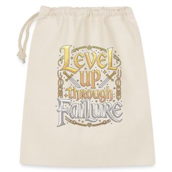 Game Developer Level Up Through Gaming Programmer - Geschenkbeutel aus Baumwolle (40 x 50 cm) - Natur - Vorne