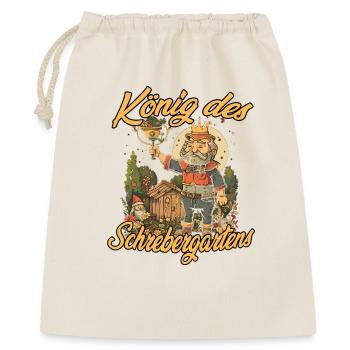 Schrebergarten Gemüsebeet Gartenarbeit Garten - Geschenkbeutel aus Baumwolle (40 x 50 cm) - Natur - Vorne