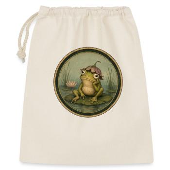 Vintage Water Lily Frog Circle Ring - Gift Bag 40 x 50 cm - nature - Front