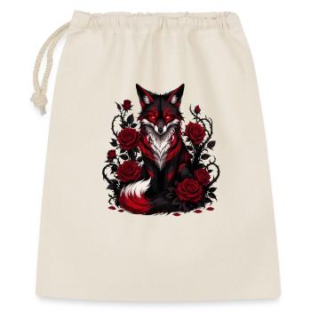 Renard gothique aux roses - Sac cadeau 40 x 50 cm - nature - Devant
