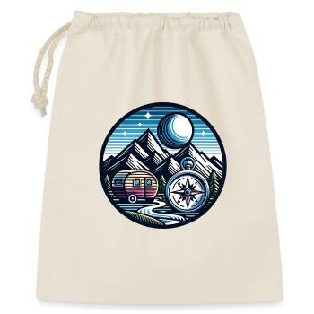 Camping Compass - Gift Bag 40 x 50 cm - nature - Front