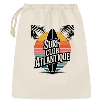 Surf Club Atlantique – Sunset & Palmiers - Sac cadeau 40 x 50 cm - nature - Devant