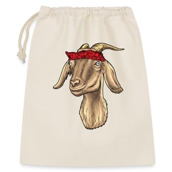 Chèvre avec Bandana - Sac cadeau 40 x 50 cm - nature - Devant