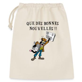 Chat livreur de journaux - Sac cadeau 40 x 50 cm - nature - Devant