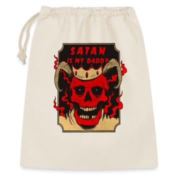 Satan ist mein Vater - Geschenkbeutel aus Baumwolle (40 x 50 cm) - Natur - Vorne