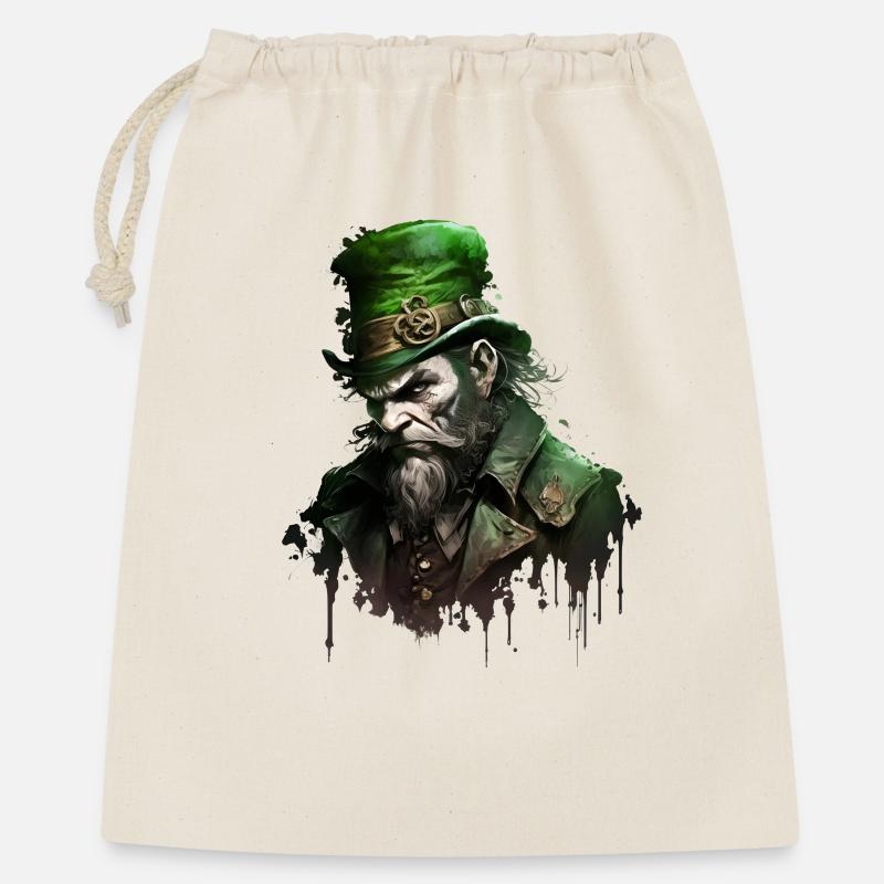 Undead Leprechaun with Hat - Gift Bag 40 x 50 cm - nature