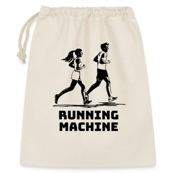 RUNNING MACHINE - Geschenkbeutel aus Baumwolle (40 x 50 cm) - Natur - Vorne