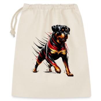 Rottweiler Hunde Deutschland Design - Geschenkbeutel aus Baumwolle (40 x 50 cm) - Natur - Vorne