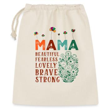 Mama - Beautiful, Fearless, Lovely, Brave, Strong - Gift Bag 40 x 50 cm - nature - Front
