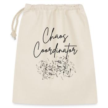 Chaos Coordinator - Geschenkbeutel aus Baumwolle (40 x 50 cm) - Natur - Vorne