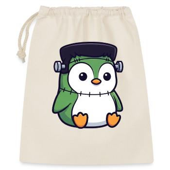 Mignon Halloween Pingouin Zombie Monstre Dessin animé - Sac cadeau 40 x 50 cm - nature - Devant