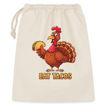 Eat Tacos Cartoon Turkey - Gift Bag 40 x 50 cm - nature - Front