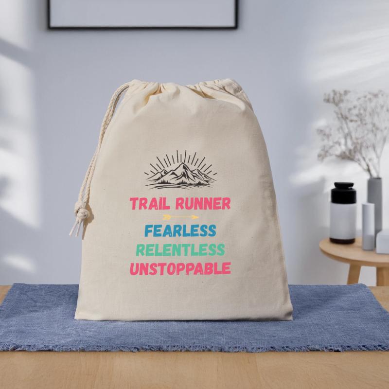 Trail Runner - Intrépide. Implacable. Imparable. Sac cadeau 40 x 50 cm