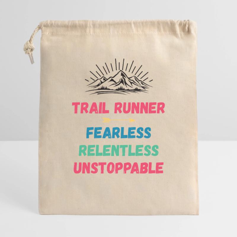 Trail Runner - Intrépide. Implacable. Imparable. Sac cadeau 40 x 50 cm