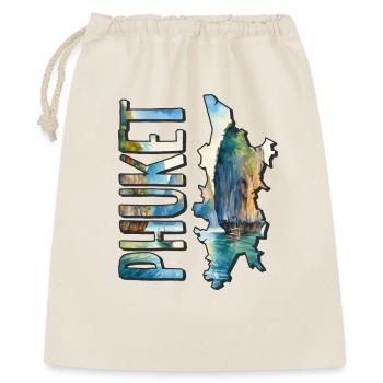 Watercolor Map Phuket - Gift Bag 40 x 50 cm - nature - Front