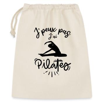 Je peux pas j ai pilates - Sac cadeau 40 x 50 cm - nature - Devant