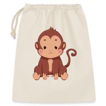 Singe - Sac cadeau 40 x 50 cm - nature - Devant