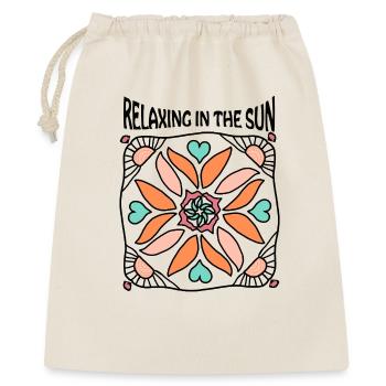 Se détendre au soleil - Sac cadeau 40 x 50 cm - nature - Devant