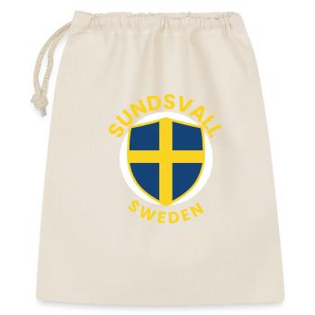 Sundsvallsköld in Schweden Sundsvall - Geschenkbeutel aus Baumwolle (40 x 50 cm) - Natur - Vorne
