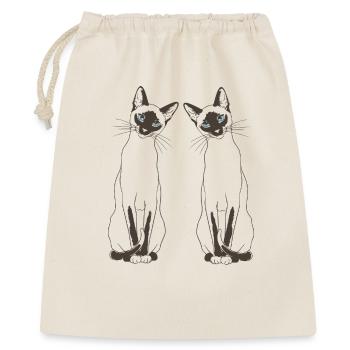 Royal Siamese - Minimalist Fine Line Art - Gift Bag 40 x 50 cm - nature - Front