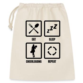 Cheerleading Routine - Geschenkbeutel aus Baumwolle (40 x 50 cm) - Natur - Vorne