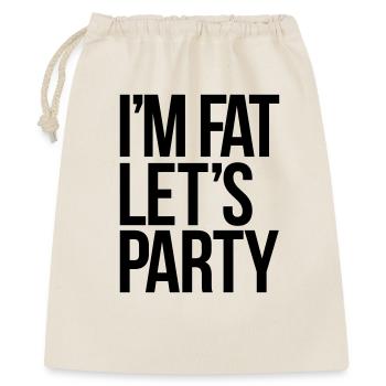 party - Geschenkbeutel aus Baumwolle (40 x 50 cm) - Natur - Vorne