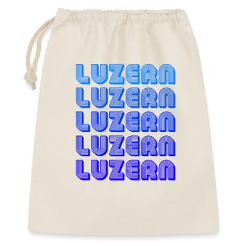 Luzern Gradient Schriftzug - Geschenkbeutel aus Baumwolle (40 x 50 cm) - Natur - Vorne