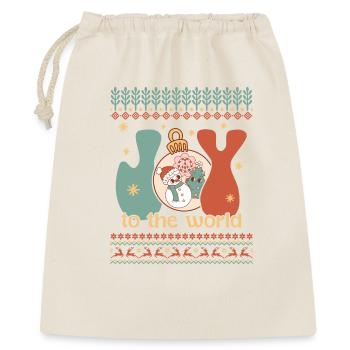 Hässlicher Weihnachtspullover - Geschenkbeutel aus Baumwolle (40 x 50 cm) - Natur - Vorne