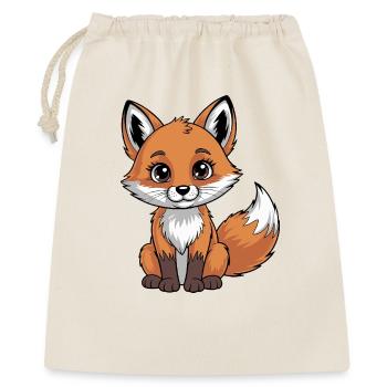 Cute Shy Fox Illustration for Animal Lovers - Gift Bag 40 x 50 cm - nature - Front