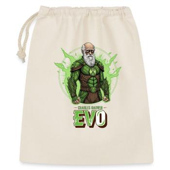 Evo Darwin Grüner Held - Geschenkbeutel aus Baumwolle (40 x 50 cm) - Natur - Vorne
