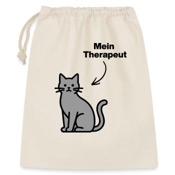 MON THÉRAPEUTE : CHAT ! AMOUR AU NEZ DE FOURRURE, CATHOVER - Sac cadeau 40 x 50 cm - nature - Devant