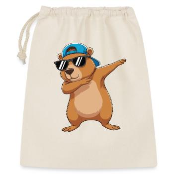 Cool Dabbing Bear Sonnenbrillen-Cartoon-Kunst - Geschenkbeutel aus Baumwolle (40 x 50 cm) - Natur - Vorne