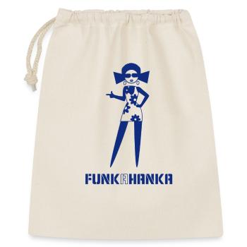 FUNK A HANKA - Geschenkbeutel aus Baumwolle (40 x 50 cm) - Natur - Vorne