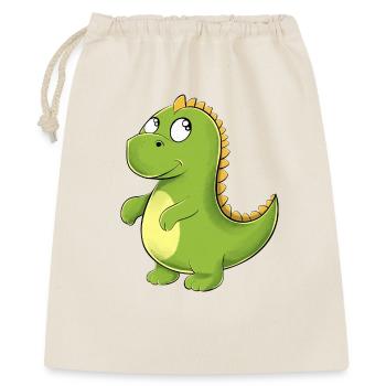 Cheerful Green Dino - Gift Bag 40 x 50 cm - nature - Front