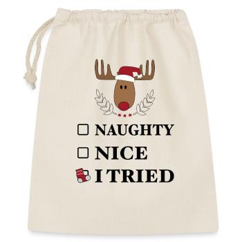 Funny christmas - Gift Bag 40 x 50 cm - nature - Front