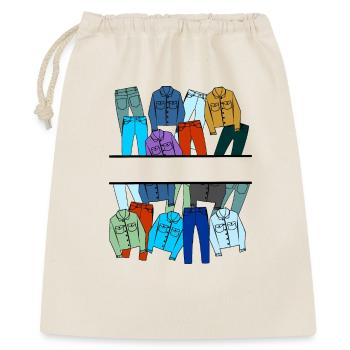 Jeans clothing logo - Gift Bag 40 x 50 cm - nature - Front