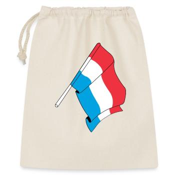 Flagge: Luxemburg - Geschenkbeutel aus Baumwolle (40 x 50 cm) - Natur - Vorne