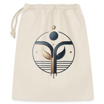 Symbol für organisches Wachstum - Geschenkbeutel aus Baumwolle (40 x 50 cm) - Natur - Vorne