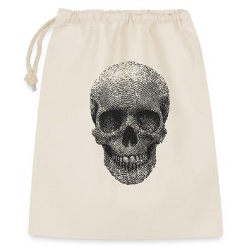 Crâne d’empreintes digitales - Sac cadeau 40 x 50 cm - nature - Devant