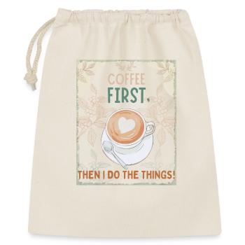 Coffee First – Then I Function - Gift Bag 40 x 50 cm - nature - Front