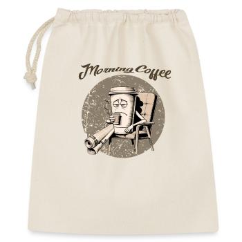 Morning Coffee – Coffee Aesthetic Design - Gift Bag 40 x 50 cm - nature - Front