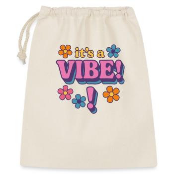 VIBE Retro Flowers - Gift Bag 40 x 50 cm - nature - Front